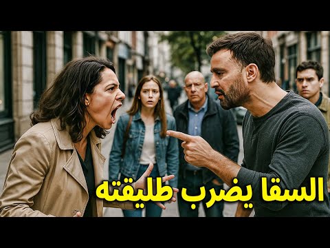 بالفيديو لحظة اعتداء الفنان أحمد السقا على مها الصغير في الشارع والقبض عليه فور ا