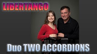 Libertango - Duo TWO ACCORDIONS - Maria & Sergei Teleshev (LIVE)