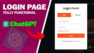 LOGIN PAGE how to create website using AI | chatGPT l HTML CSS JavaScript PHP screenshot 4