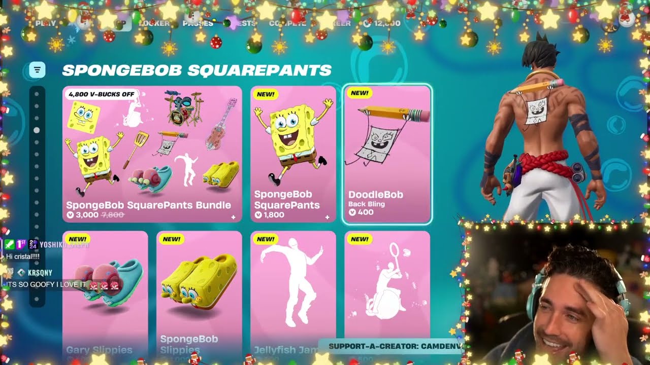 Spongebob is in Fortnite?!