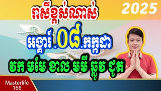 ❤️កំពូលឆ្នាំរាសីខ្ពស់ នៅថ្ងៃទី 08 July 2025 ឆ្នំាវក មមែ ខាល មមី ឆ្លូវ ជូត ត្រៀមទទួលលាភជ័យ