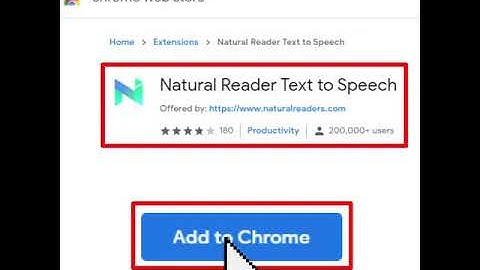 Installing the Natural Reader Text to Speech Chrome Extension