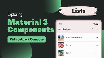 Lists | Exploring Material Design 3 Components | Jetpack Compose | Android | Kotlin