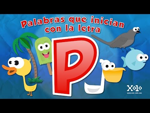 Words that start with the letter P for children in Spanish