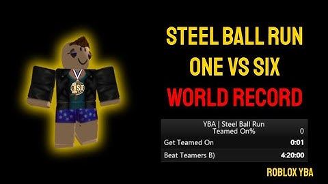 Winning 1v6 Competitive SBR/MBR Any% Speed Run World Record | Roblox YBA