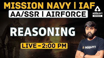 NAVY I IAF | AA/SSR I Air Force | Reasoning  #DefenceAdda247