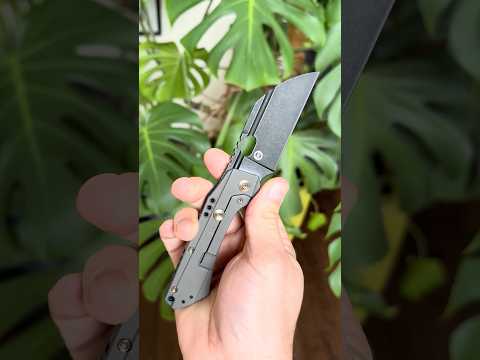 WE Knife Co Roxi 3 Todd Knife and Tool TKT Custom prism and gray finish S35VN Titanium frame 