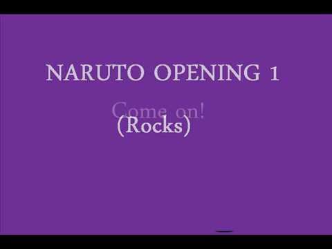 Naruto Opening 1 (Rocks) + tekst - YouTube
