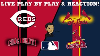 Cincinnati Reds vs St. Louis Cardinals : MLB Livestream Live Play By Play & Reaction