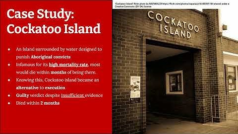 Aboriginal Deaths in Custody: Presentation