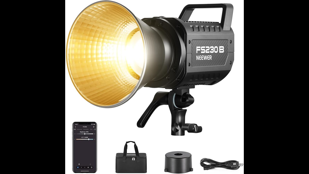 Обзор NEEWER FS230B — лучший бюджетный COB-светильник мощностью 230 Вт для YouTube- и студийных в...