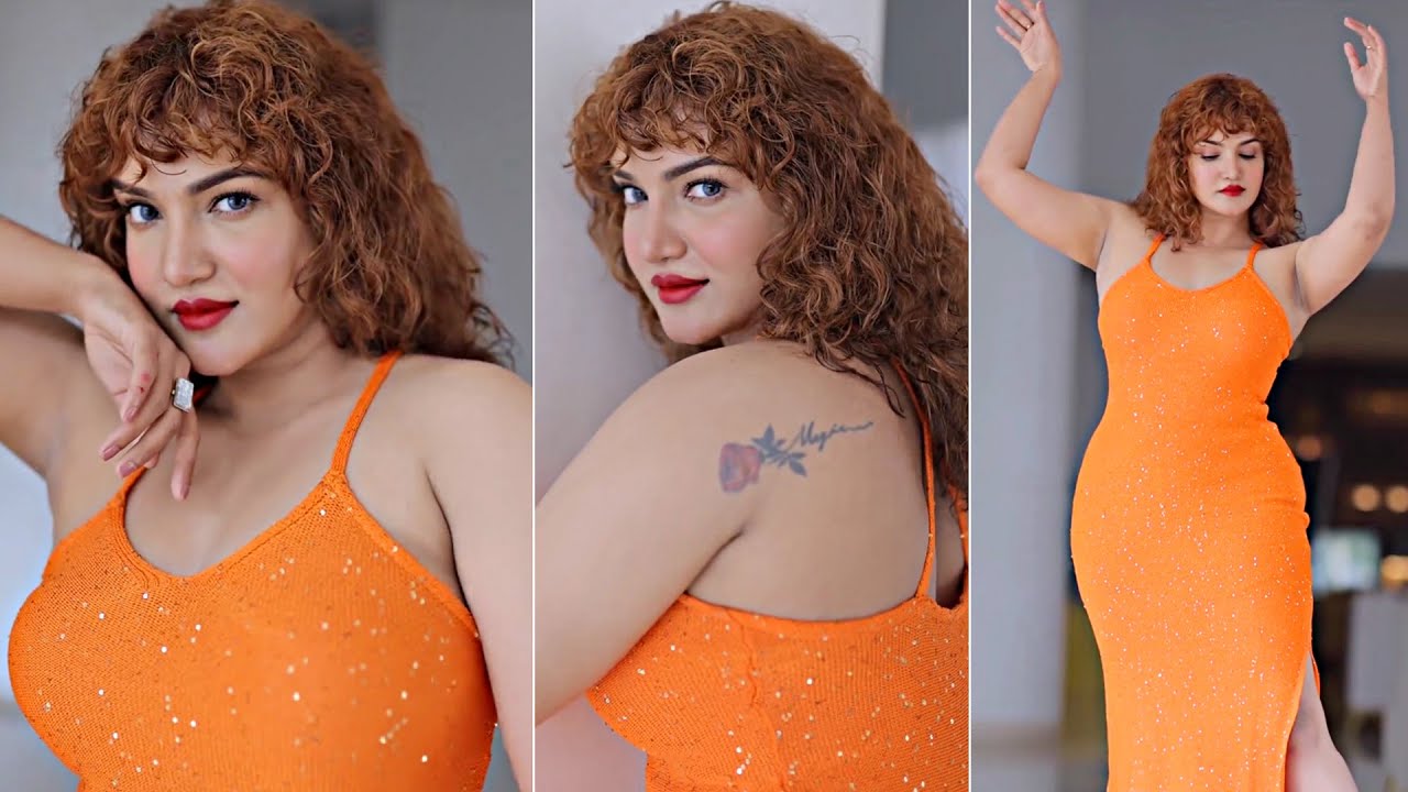 Honey Rose Latest Stunning Looks In Orange Outfit | Honey Rose New Look | Daily Culture