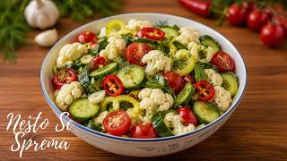 Hrskava letnja salata od povrća | Crunchy Summer Vegetable Salad | Хрустящий летний овощной салат
