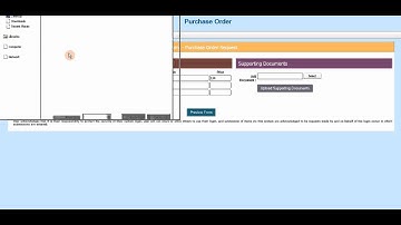 CASO - Purchase Order E-Form