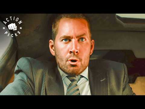 Dom Drives the Car Between 2 Towers (Abu Dhabi Scene) | Furious 7