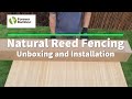 FOREVER BAMBOO Natural Reed Fencing - Unboxing & Installation