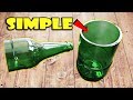 how to cut glass bottle at home