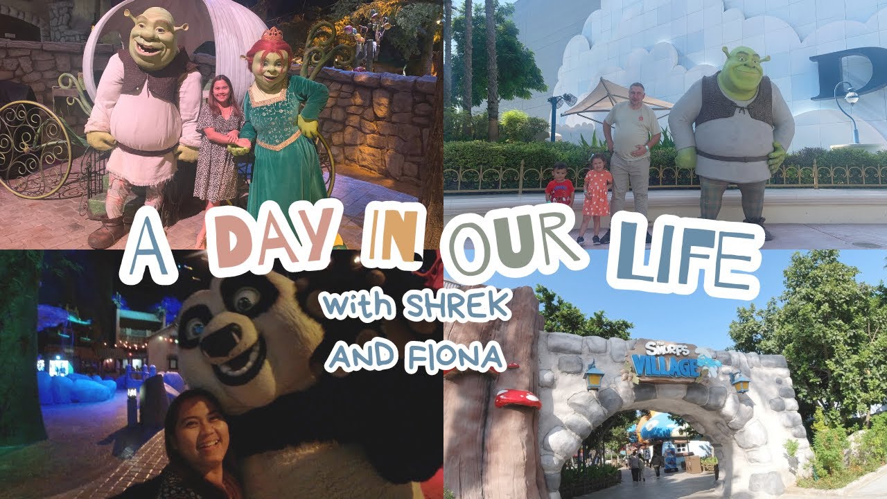 Visiting SHREK at DREAMWORKS DUBAI!#shrek #dreamworks #motiongate