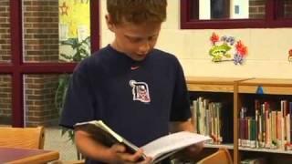 5th grader sharing his dialog - A writer's workshop with Common Core WriteSteps
