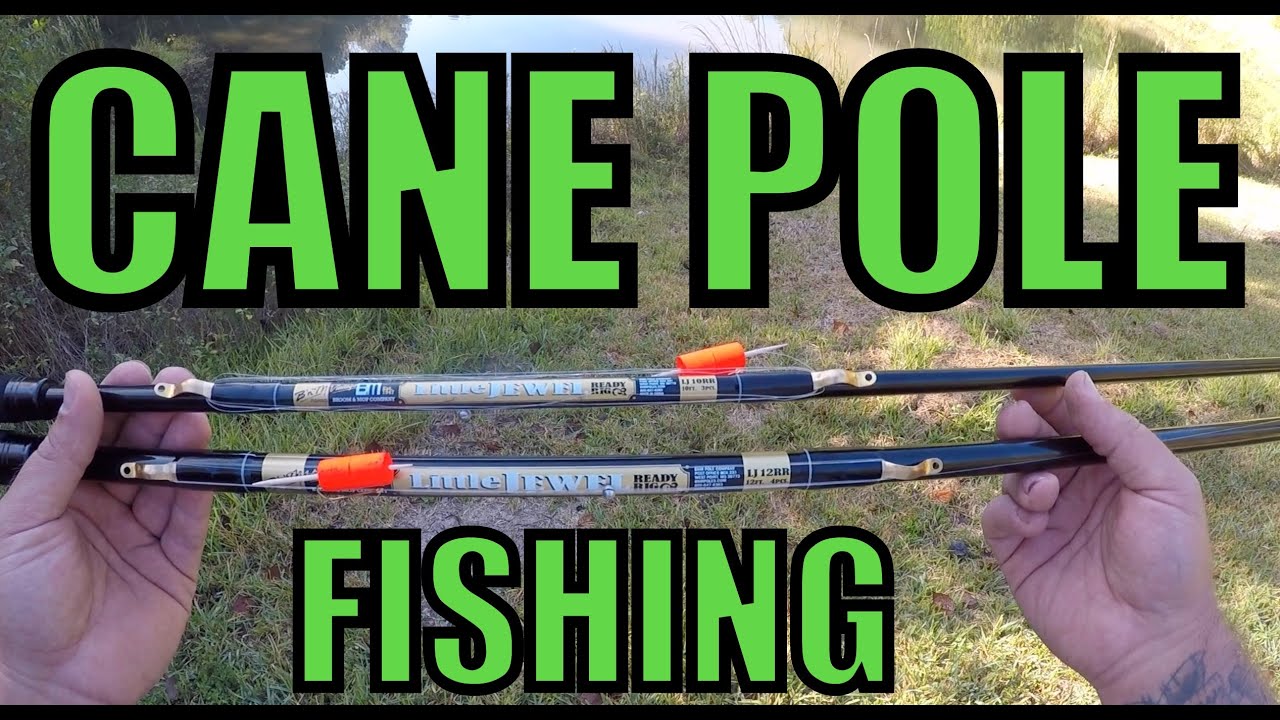 TELESCOPING CANE POLE FISHING BASS & BLUEGILL (SUPRISING!) 