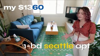 My 1-Bedroom Apartment Tour in Seattle, WA.