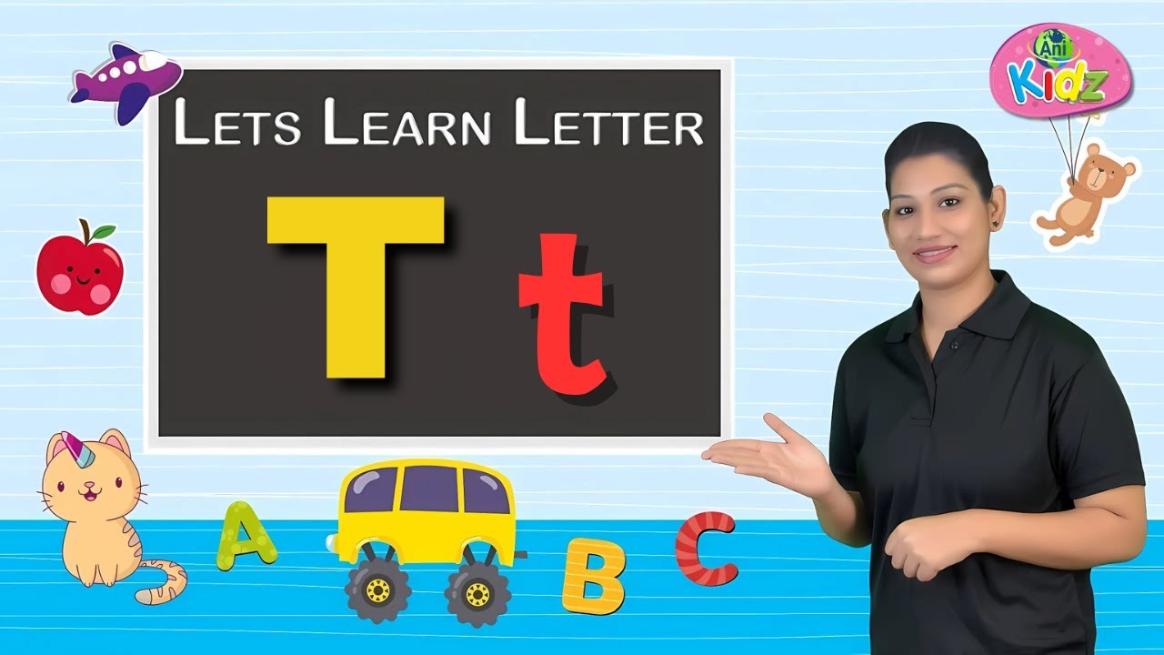 How to Write Letter T | Learn Capital T | Alphabet Learning for Kids ...