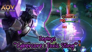 Zephys Cybercoretoxic Sting Jungler Best Gameplay? Arena Of Valor
