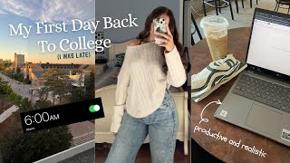My First Day Back To College 2025 | Productive & Realistic