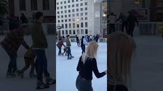 Holiday Ice Rink Union Square San Francisco California January 2024
