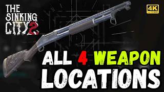 The Sinking City 2 | All 4 Weapon Locations 🔫💥 4K 60FPS #thesinkingcity2