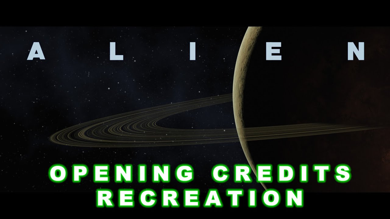 A recreation of the opening credits for the movie ALIEN (1979) - YouTube