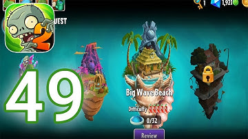 Plants vs. Zombies 2 - Gameplay Walkthrough Part 49 - Big Wave Beach Level 1 - 5 (iOS, Android)