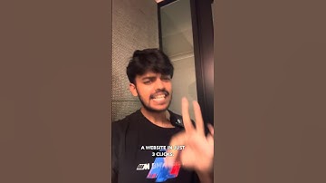 Build a stunning website in just 3 clicks! 🚀 No code, no hassle just pure AI magic #creatr #NoCode