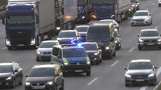 Autobahnpolizei + Bitsch: Verkehrsunfall Autobahn Einsatzfahrt