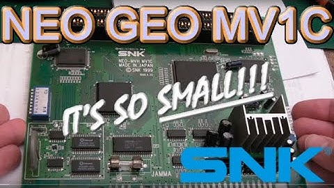 SNK Neo Geo MV1C Clean / Test / Battery Mod