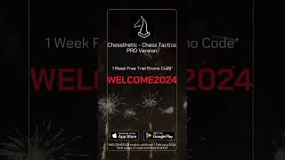 Chessthetic - Chess Tactics WELCOME2024  #shorts #chess #chessgame #chesstactics #chesspuzzle #2024 screenshot 3