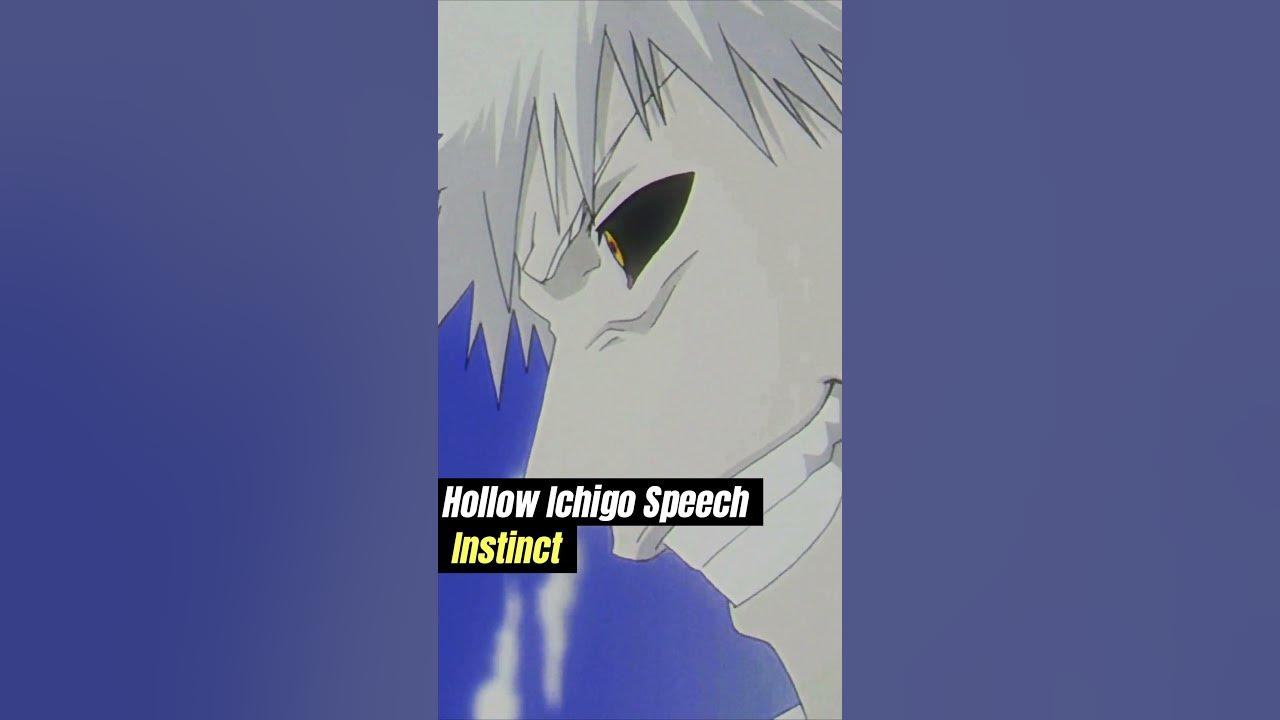 Hollow Ichigo Speech Instinct YouTube