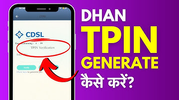 Dhan me TPIN Kaise Banaye? How to Create Tpin in Dhan in Hindi