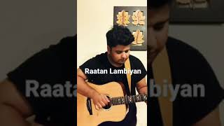 Video thumbnail of "Raatan Lambiyan- Percussive Fingerstyle Guitar Cover. Instagram @thatfingerstyleguitarist"