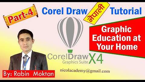 Corel Draw Tutorial || Corel Draw Graphic Design || Corel Draw Nepali Tutorial Part-4