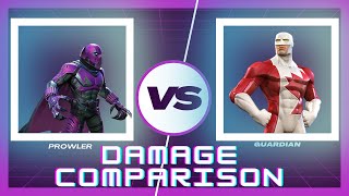 Prowler Vs Guardian Damage Comparison | Sp3 Rotations Compared! | Marvel Contest Of Champions