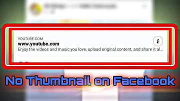 HOW TO FIX NO YOUTUBE THUMBNAIL WHEN POSTING A LINK ON FACEBOOK | QUICK FIX TUTORIAL