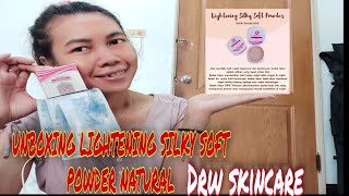 UNBOXING & REVIEW LIGHTENING SILKY SOFT POWDER DRW SKINCARE ATAU BEDAK TABUR DRW SKINCARE screenshot 5