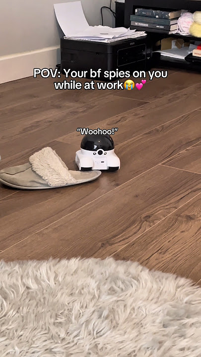 Why is he so adorable? 😭💕 #longdistance #robot #boyfriend #camera