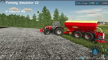 Spreading Lime in the field | Field need Lime || FS 22 ||