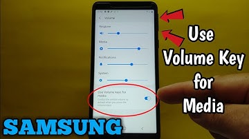 How to use volume keys for media on Samsung Galaxy A01 Core