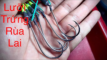 LƯỠI CÂU CÁ LÓC TRỨNG RÙA LAI