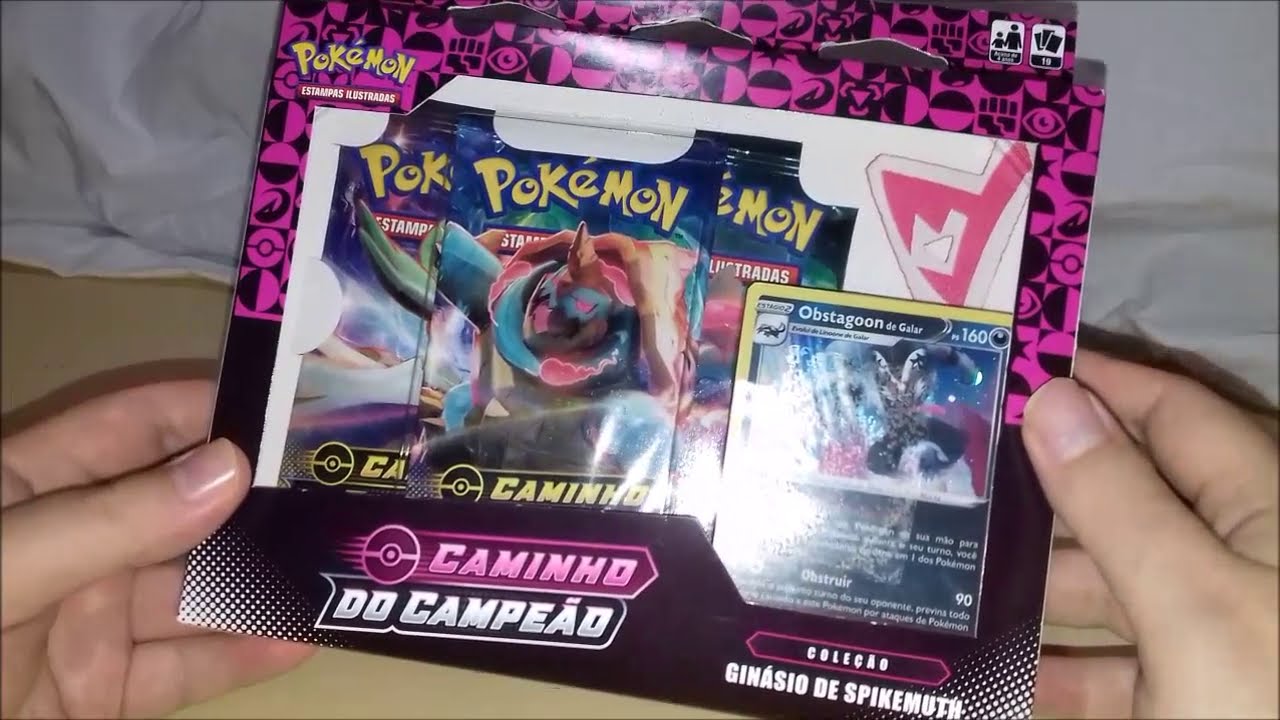 Caminho do Campeão do Pokémon Estampas Ilustradas