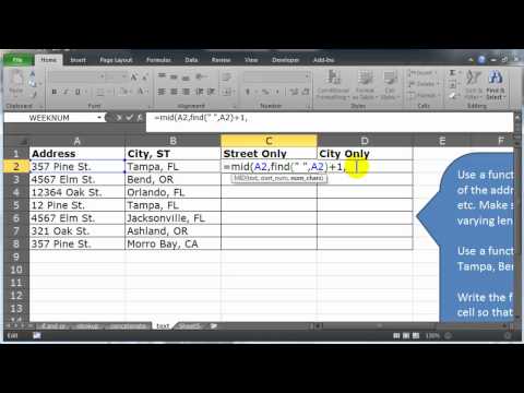 Use Excel and