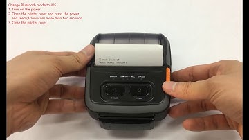 Printer setup and installation_Change Bluetooth mode to iOS